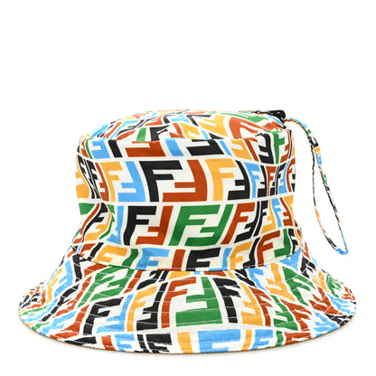 Fendi Nylon FF Vertigo Reversible Bucket Hat Multicolor 5 of 14