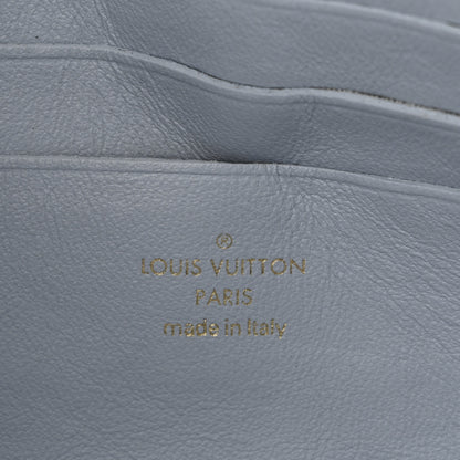 Louis Vuitton Calfskin Bubblegram Wallet On Strap Ice Blue 6 of 9