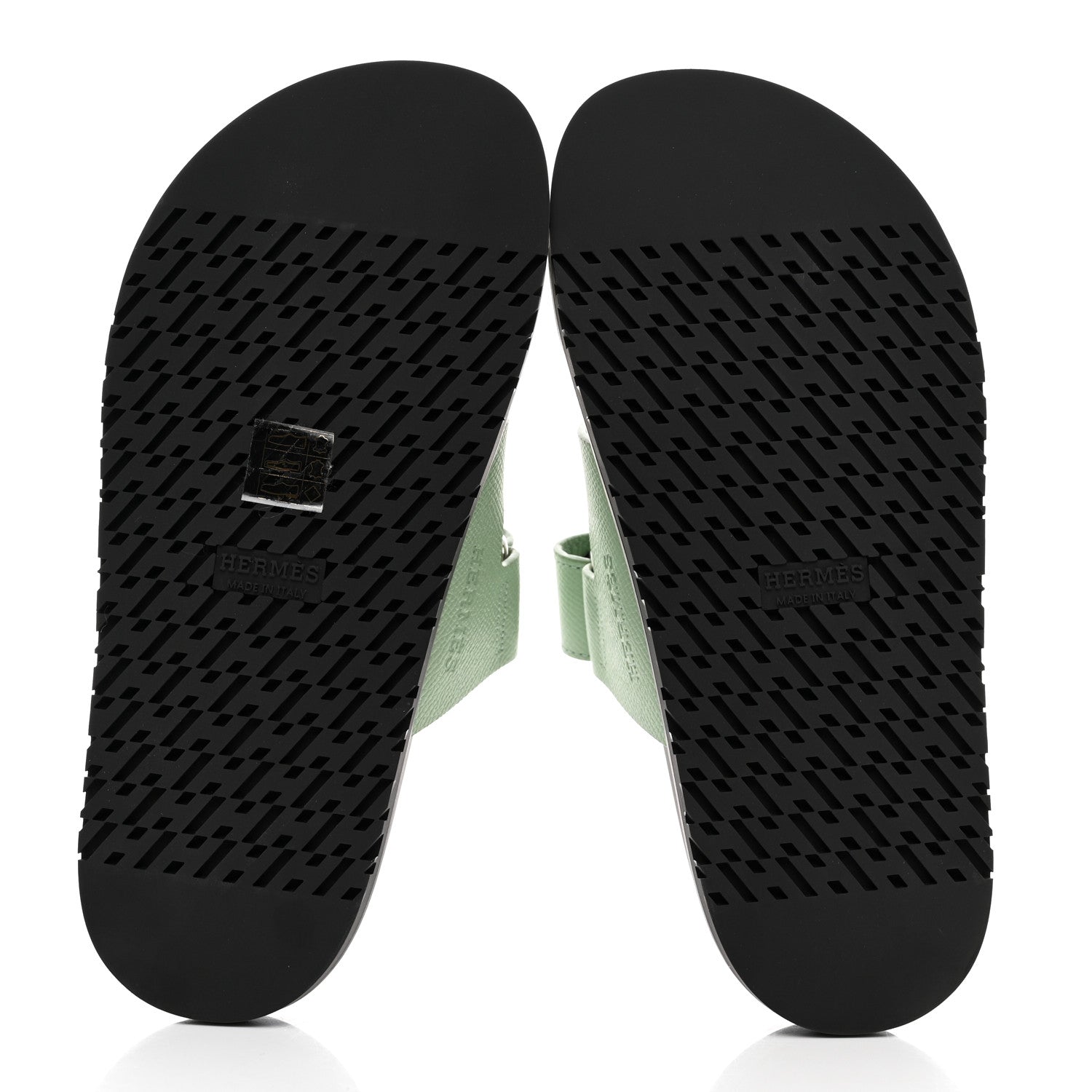 Hermes Epsom Womens Chypre Sandals 36.5 Vert Jade 5 of 9