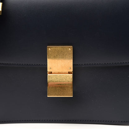 Celine Box Calfskin Medium Classic Box Flap Bag Navy 10 of 10