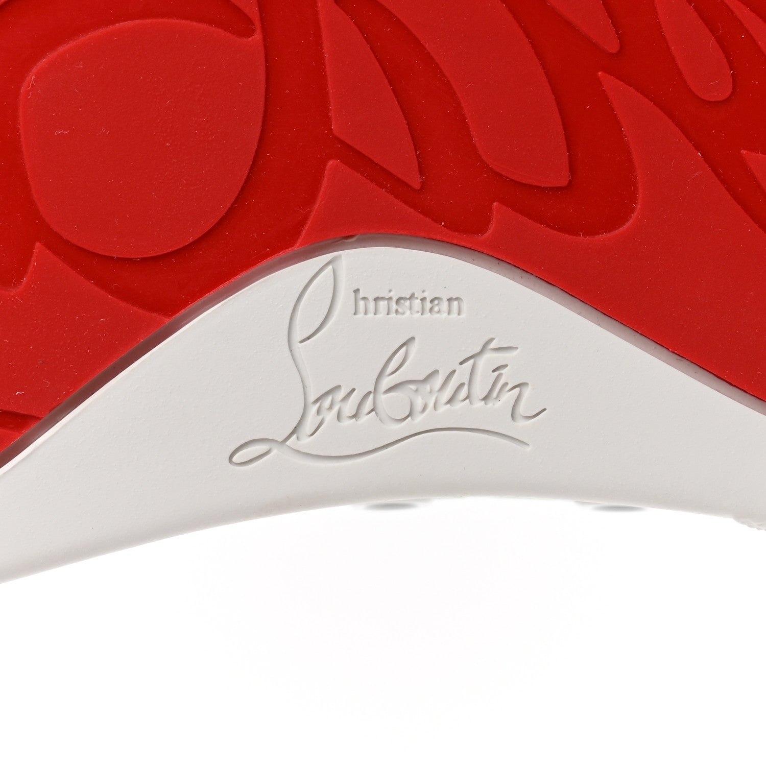 Christian Louboutin Satin Vieira Print Womens Orlato Flat Sneakers 40 White Multicolor 6 of 7