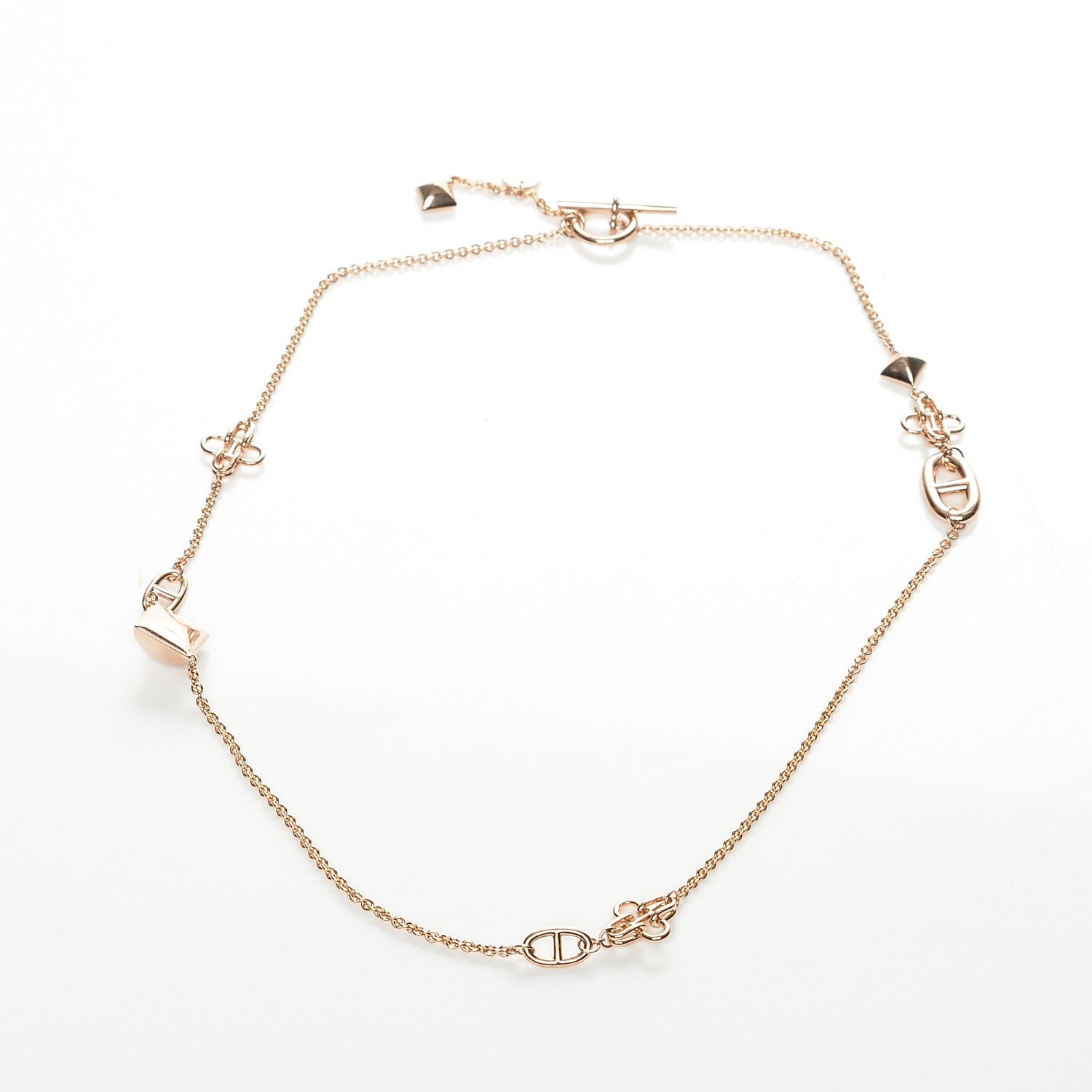 Hermes 18K Rose Gold Ronde Chaine d'Ancre Necklace 6 of 6