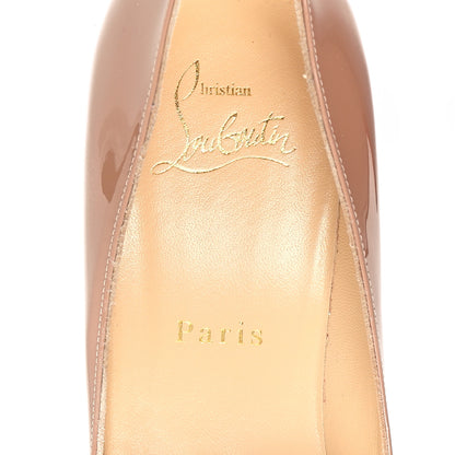 Christian Louboutin Patent Pigalle Follies 85 Pumps 38 Nude 6 of 10