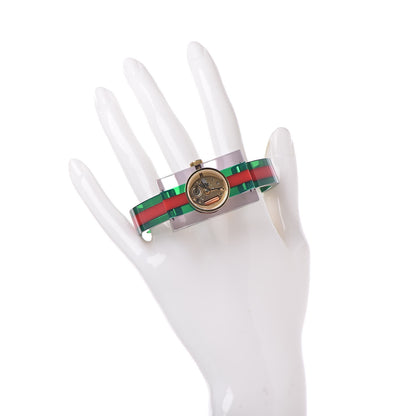 Gucci Stainless Steel Plexiglass 24mm Quartz Watch 2 of 6