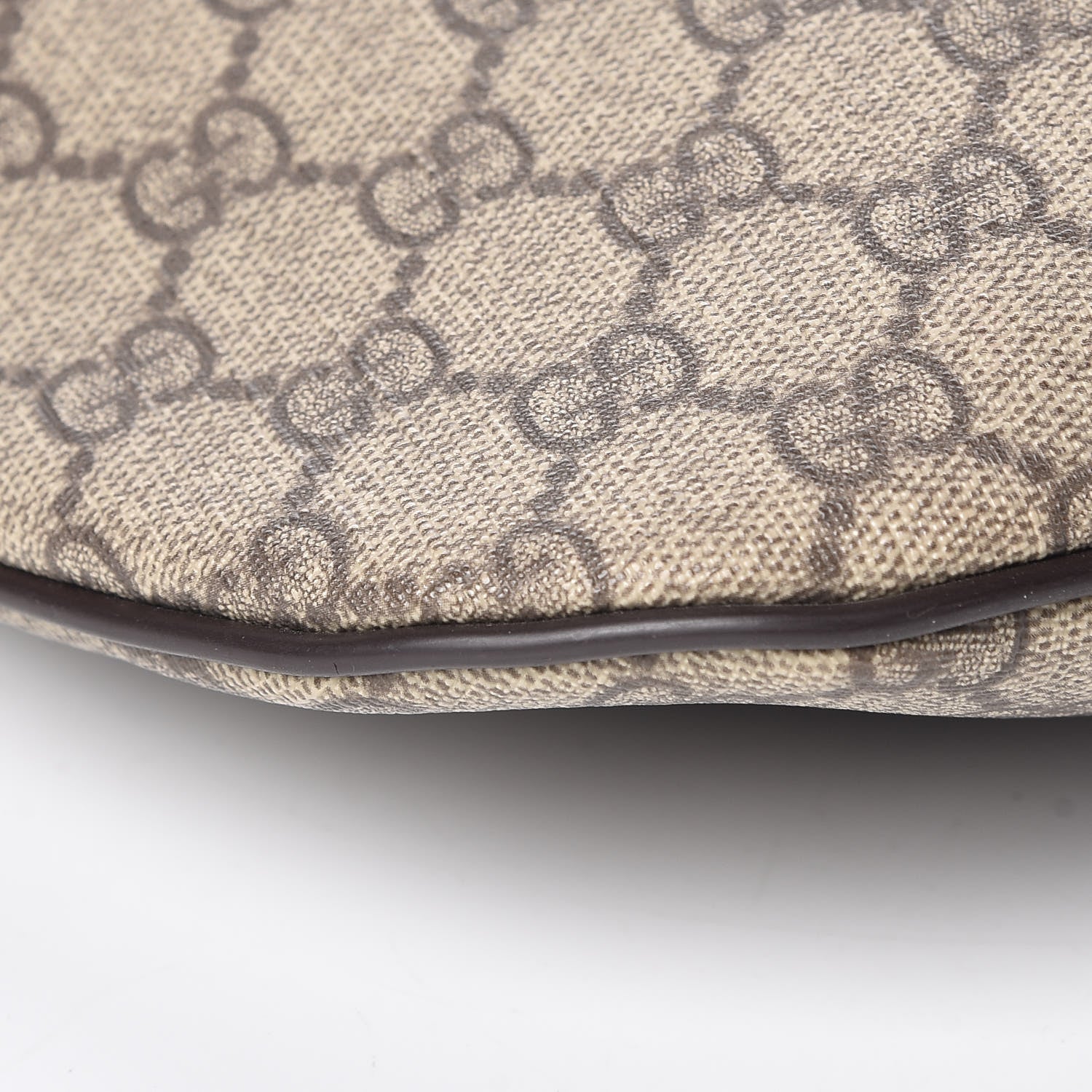 Gucci GG Supreme Monogram Belt Bag Dark Brown 9 of 10