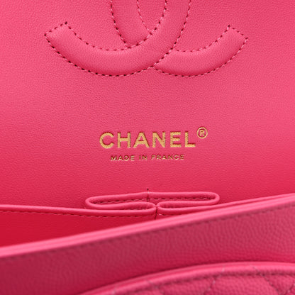 Chanel Caviar Quilted Medium Double Flap Pink 6 of 10