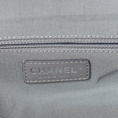 Chanel Calfskin Ultra Stitch Bowler Grey 6 of 10
