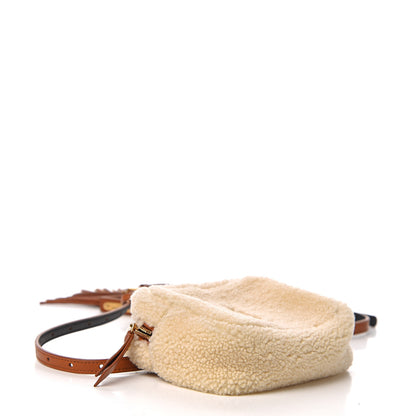 Saint Laurent Shearling Monogram Lou Belt Bag Beige 3 of 12