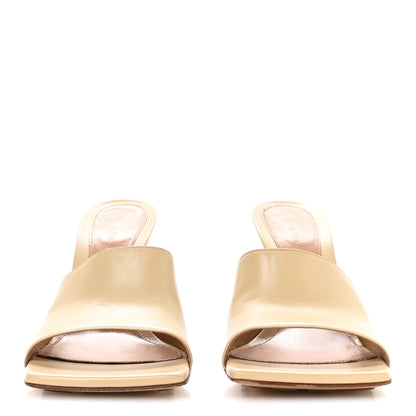 Bottega Veneta Lambskin Stretch Mule Sandals 38.5 Nude 3 of 8