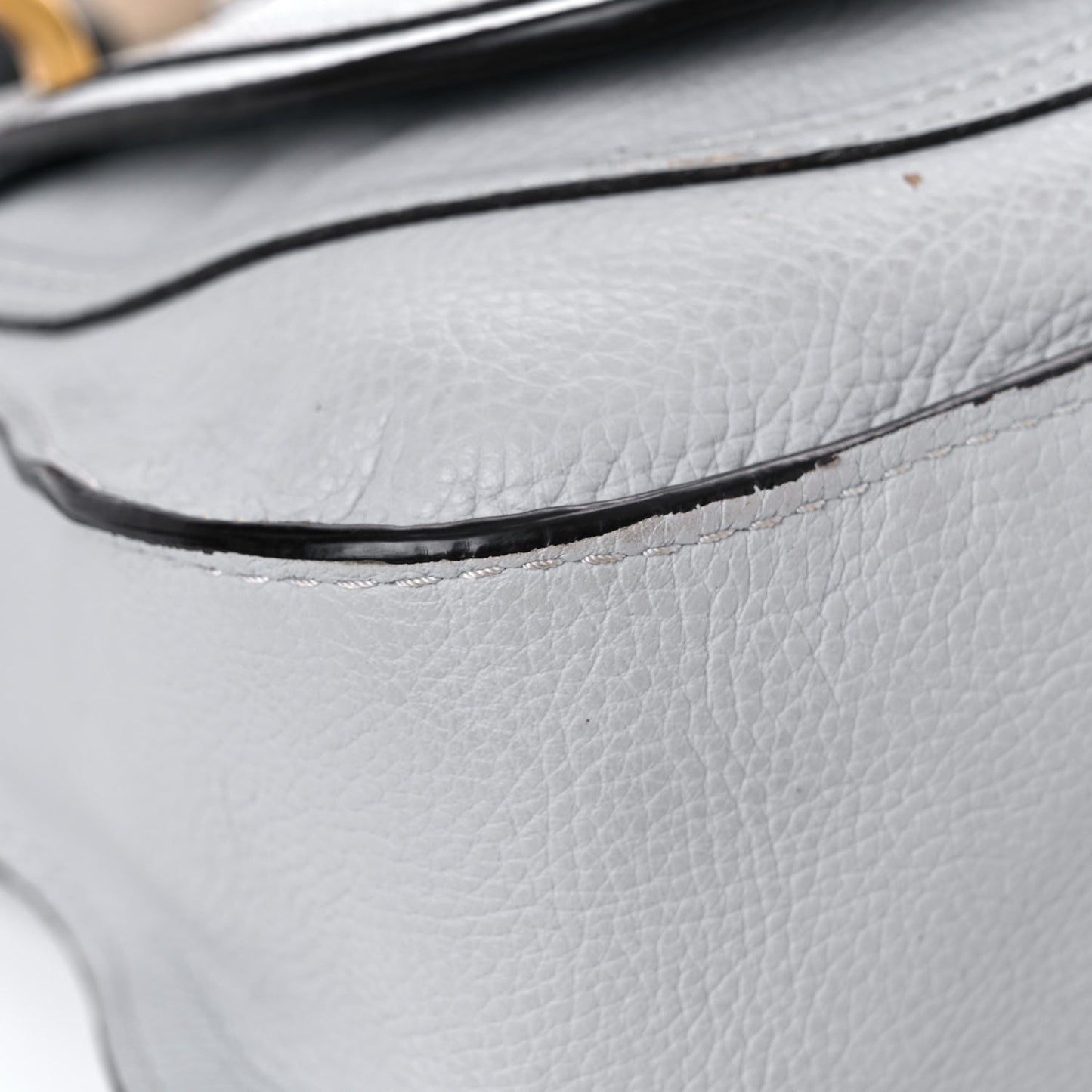Calfskin Small Marcie Satchel Airy Grey