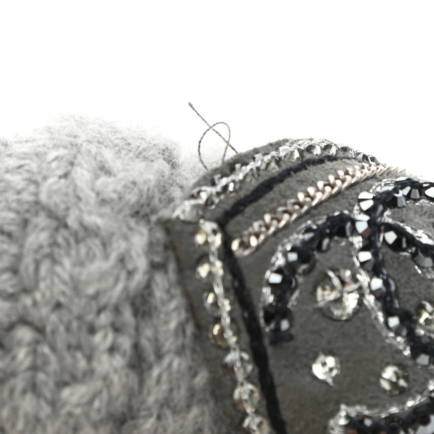 Cashmere CC Fingerless Gloves Grey