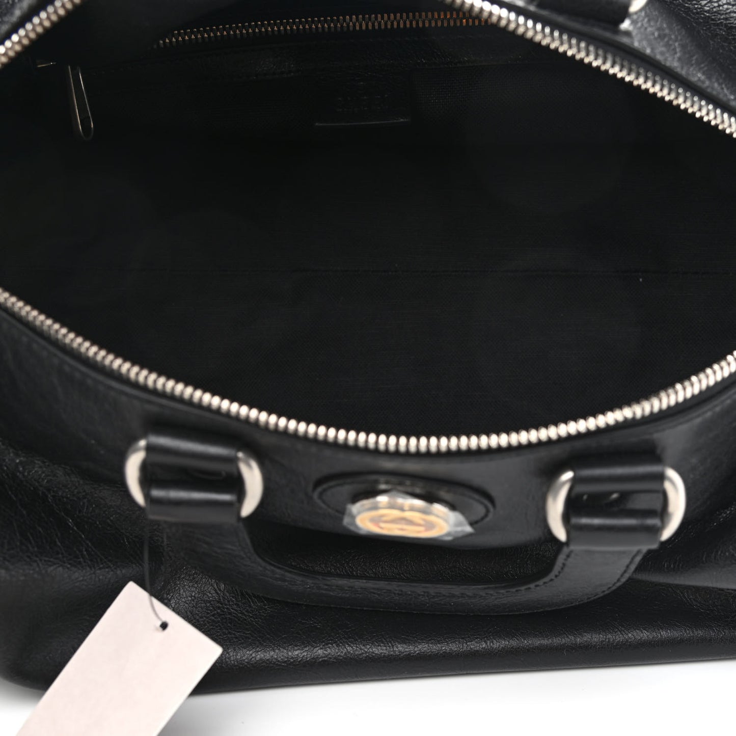 Fluffy Calfskin Morpheus Convertible Backpack Black