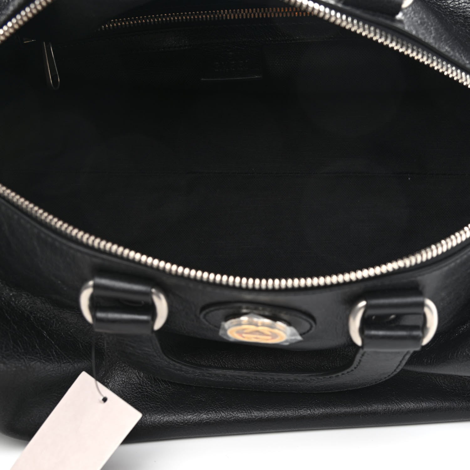Gucci Fluffy Calfskin Morpheus Convertible Backpack Black 5 of 9