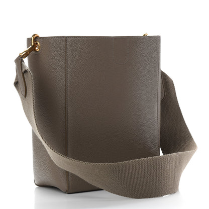 Celine Soft Grained Calfskin Small Sangle Bucket Bag Taupe 3 of 9