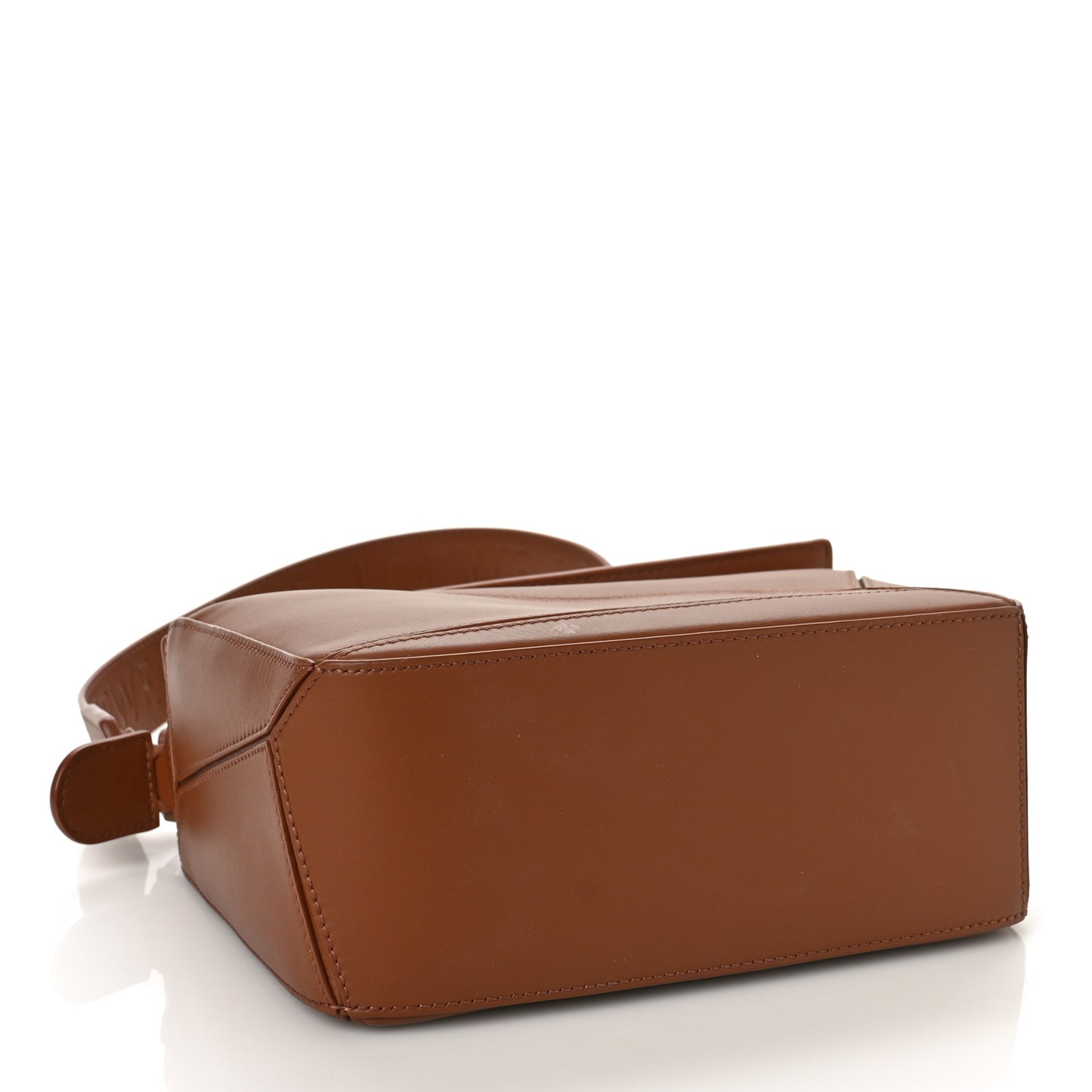 Satin Calfskin Small Puzzle Bag Pecan