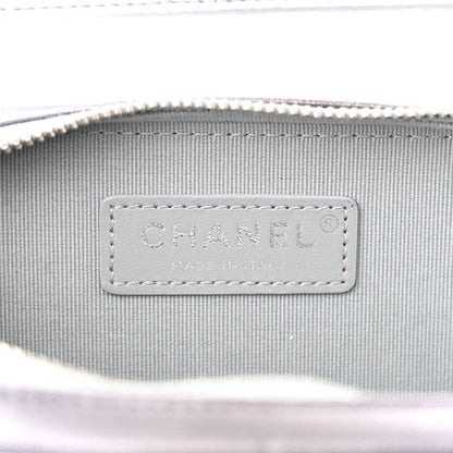 Chanel Metallic Lambskin Like A Wallet Flap Silvery Black 5 of 13