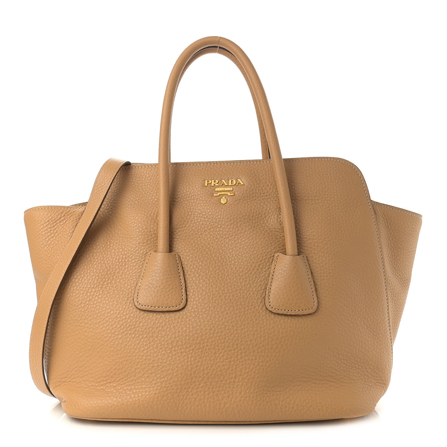 Prada Vitello Daino Shopping Tote Sughero 1 of 15
