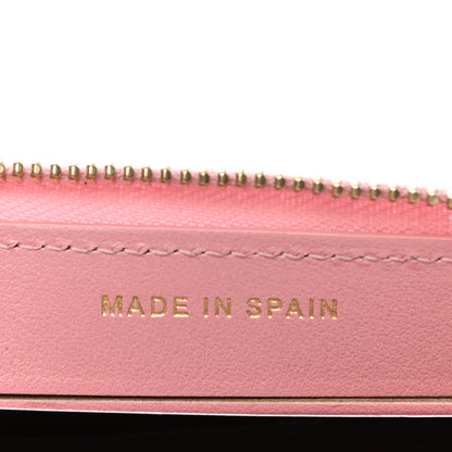 Chanel Iridescent Caviar Quilted Medium Zip Around Wallet Pink 7 of 9