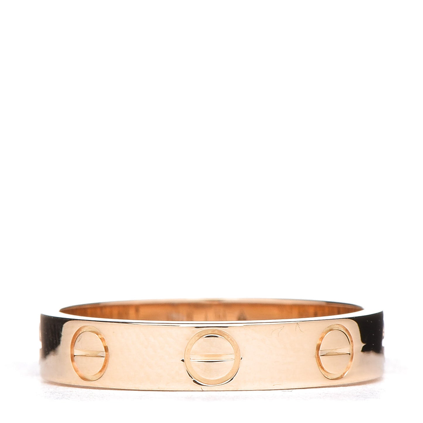 18K Yellow Gold 3.5mm LOVE Wedding Band Ring 50 5.25