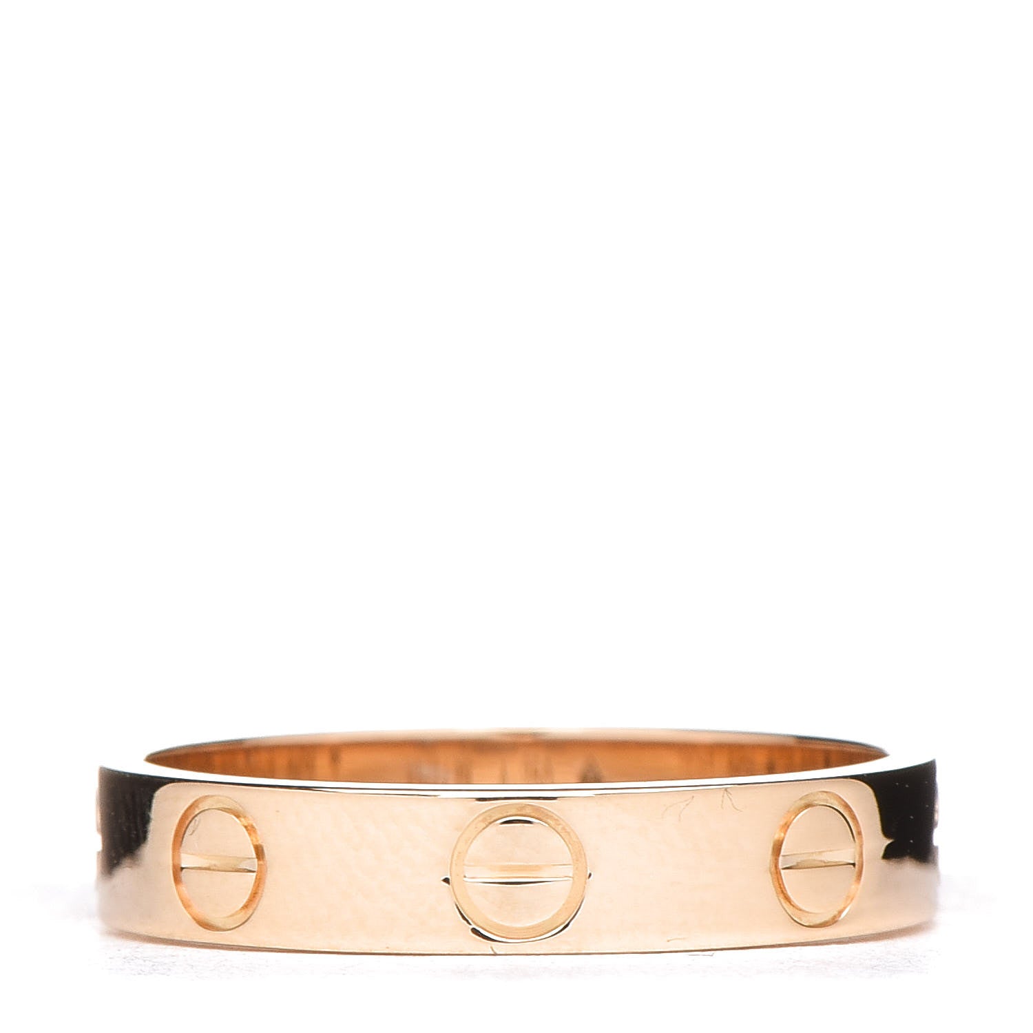 Cartier 18K Yellow Gold 3.5mm LOVE Wedding Band Ring 50 5.25 3 of 5