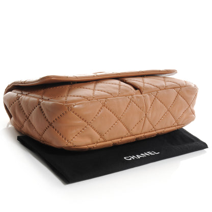 Chanel Calfskin Quilted Large Retro Chain Flap Beige 4 of 8
