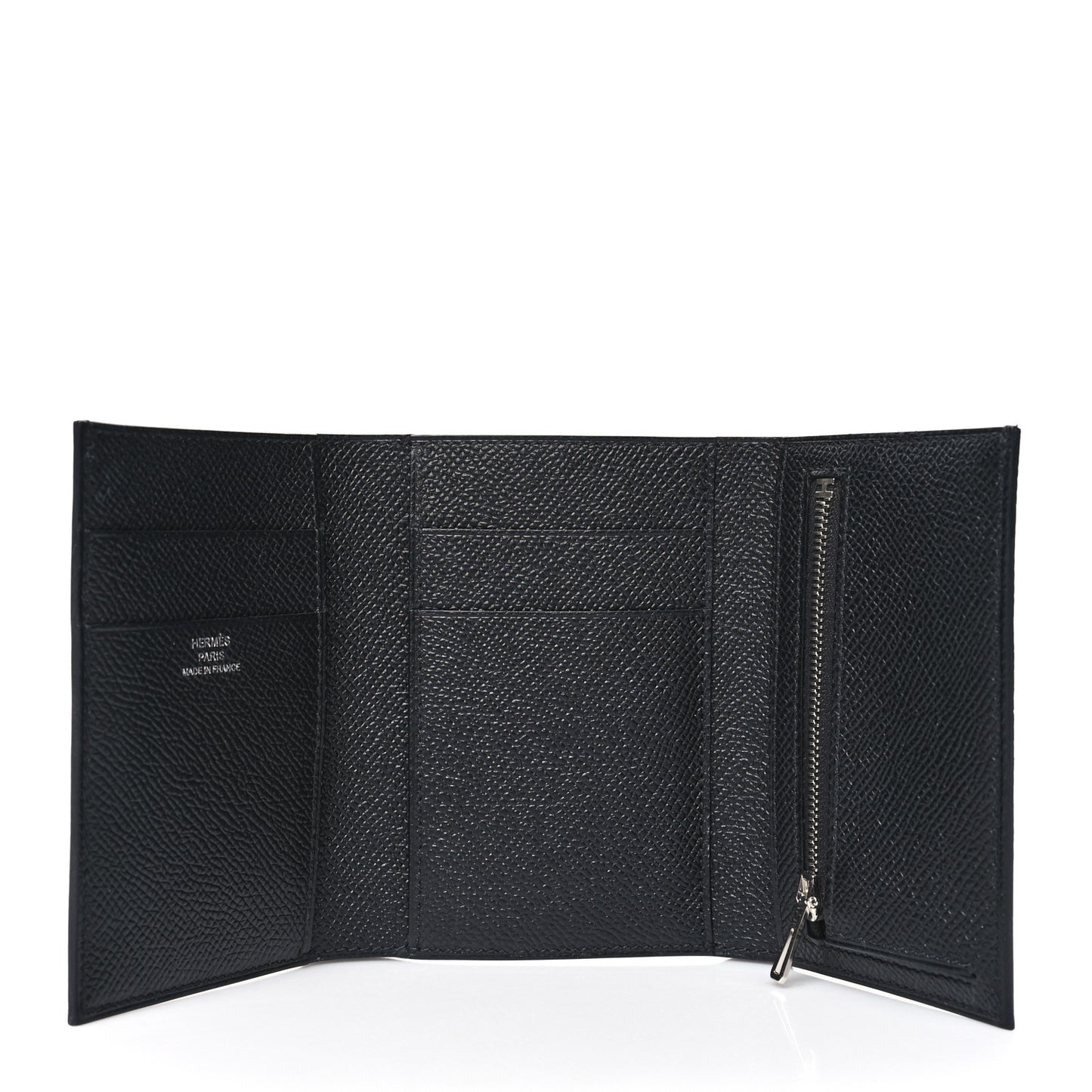 Epsom Tri-Fold Compact Monochrome Bearn Wallet Black