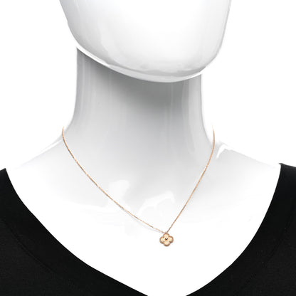 Van Cleef & Arpels 18K Rose Gold Sweet Alhambra Pendant Necklace 2 of 6