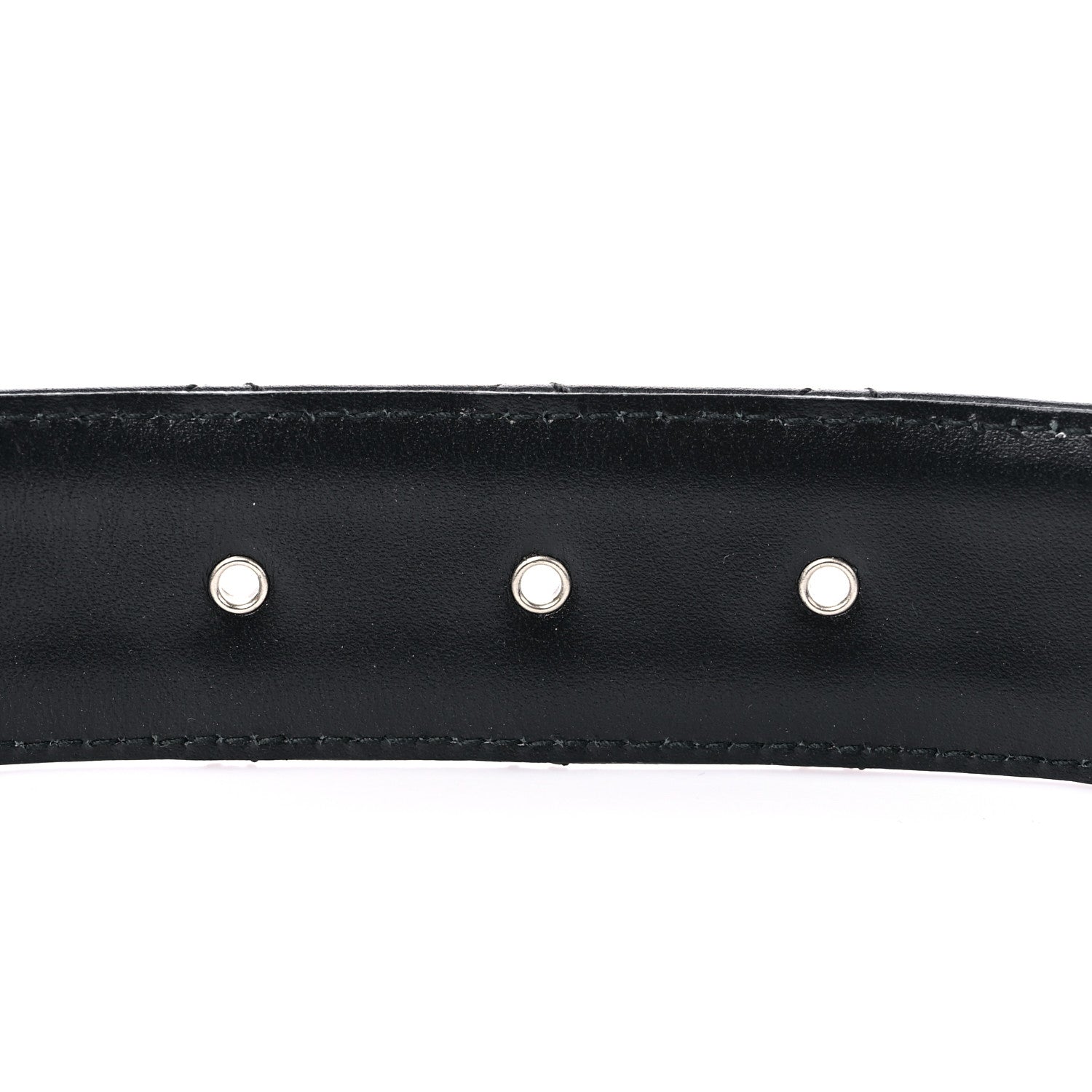 Chanel Lambskin Quilted Chain Square Buckle Belt 80 32 Black 3 of 6