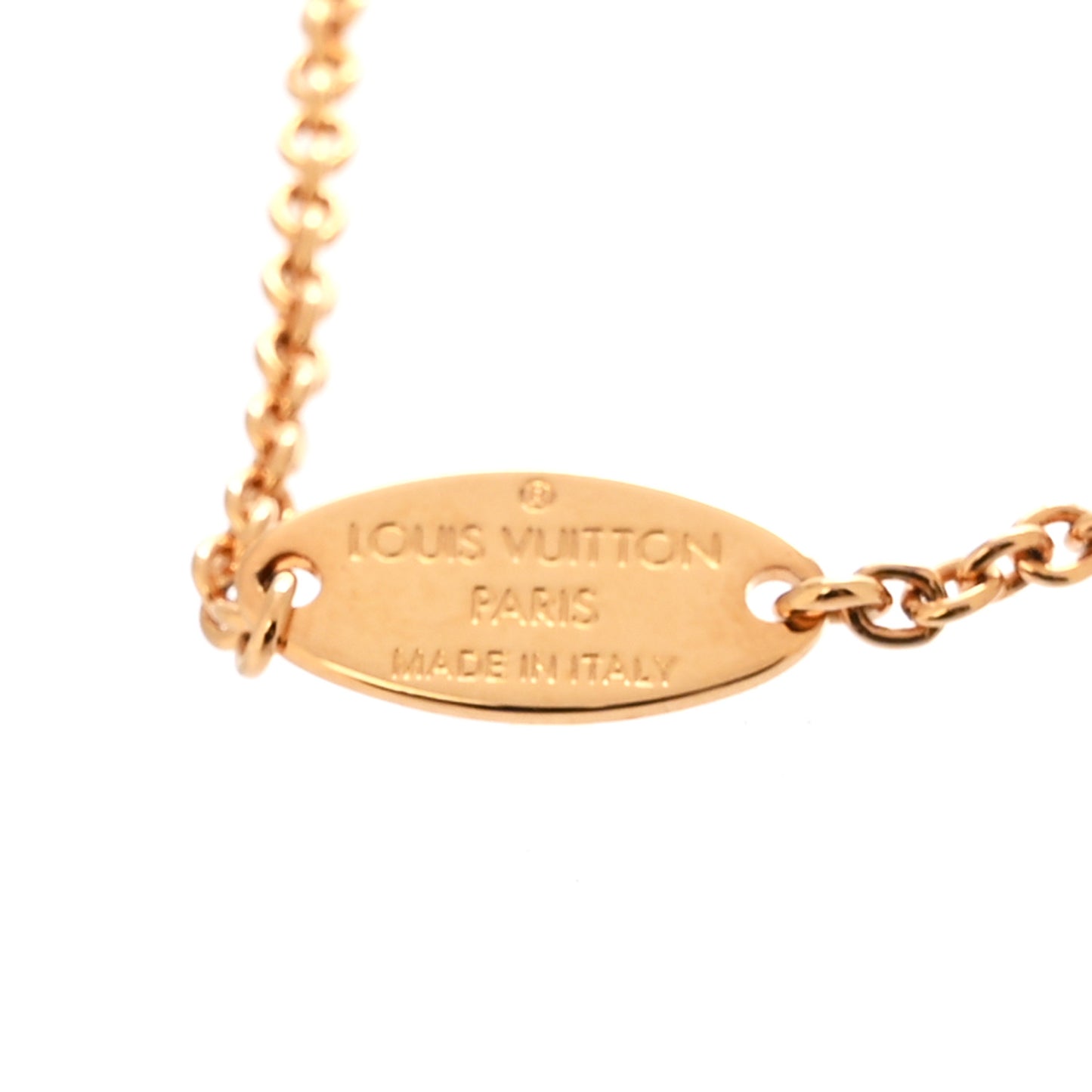 Metal Crystal LV Iconic Bracelet Gold