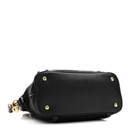Prada Tessuto Nylon Saffiano Small Tote Black 4 of 9