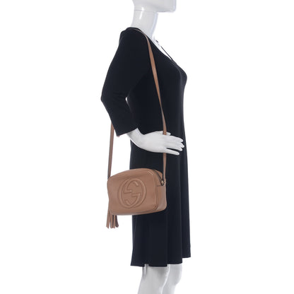 Gucci Pebbled Calfskin Small Soho Disco Bag Rose Beige 2 of 9