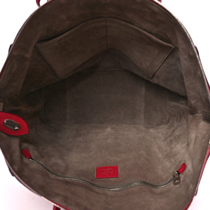Louis Vuitton Veau Cachemire Soft Lockit MM  Framboise 5 of 9