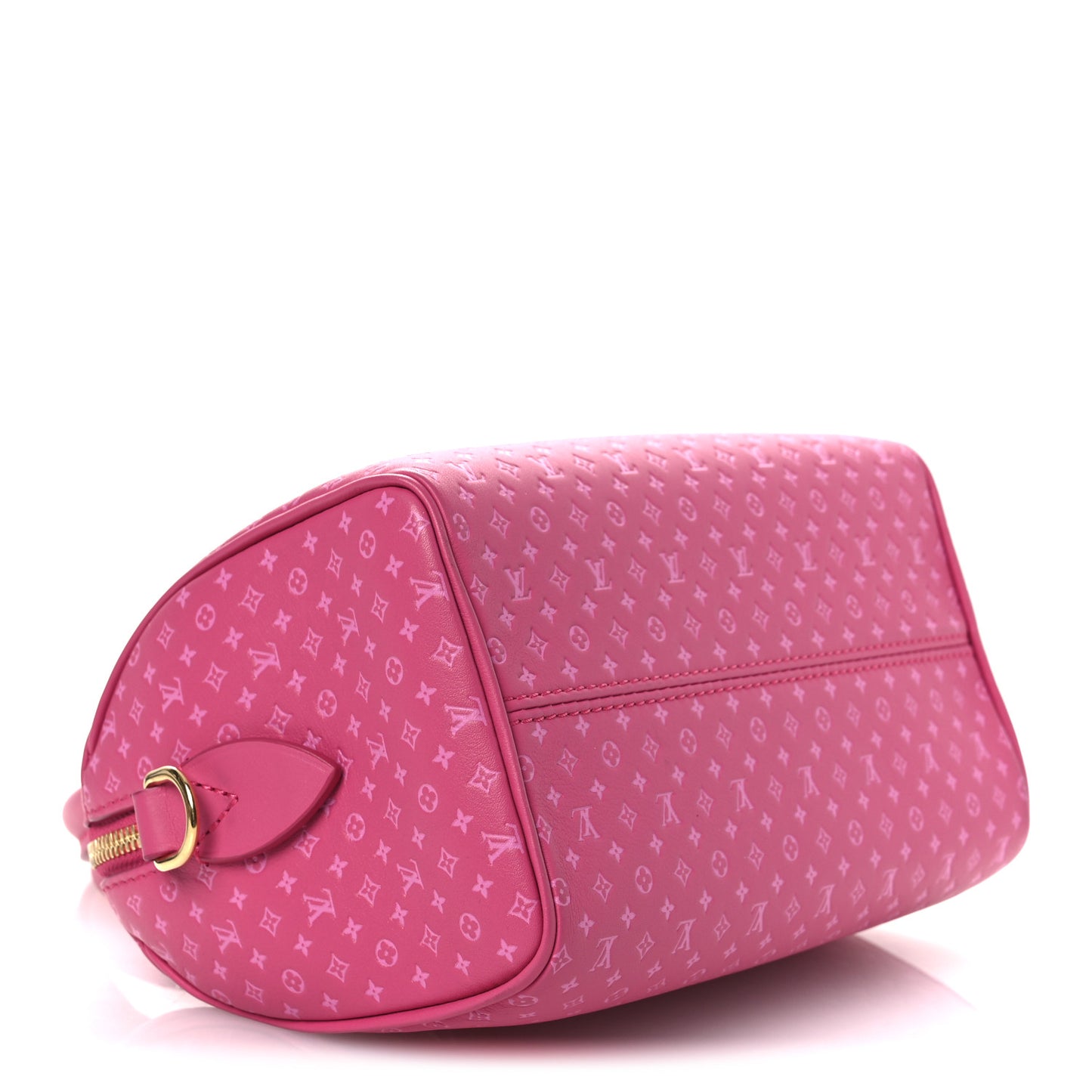 Calfskin Nanogram Embossed Speedy Bandouliere 20 Rose