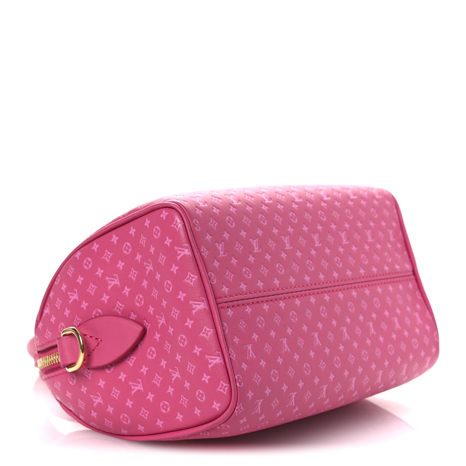 Louis Vuitton Calfskin Nanogram Embossed Speedy Bandouliere 20 Rose 4 of 10