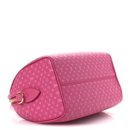 Louis Vuitton Calfskin Nanogram Embossed Speedy Bandouliere 20 Rose 4 of 10
