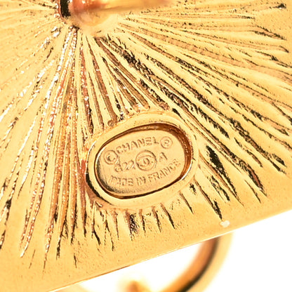 Chanel Metal CC Lion Earrings Gold 4 of 4