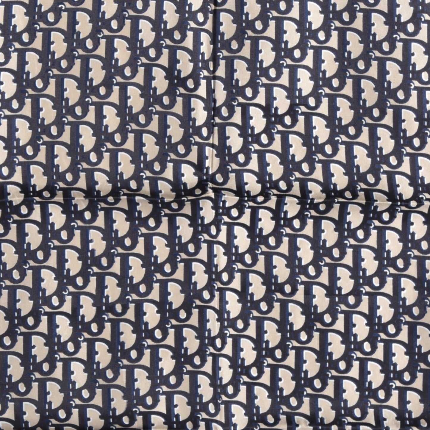 Silk Oblique Scarf Blue