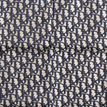 Christian Dior Silk Oblique Scarf Blue 2 of 2