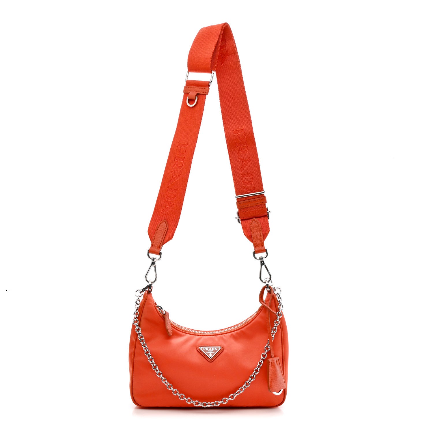 Prada Re-Nylon Saffiano Re-Edition 2005 Shoulder Bag Arancio 1 of 10