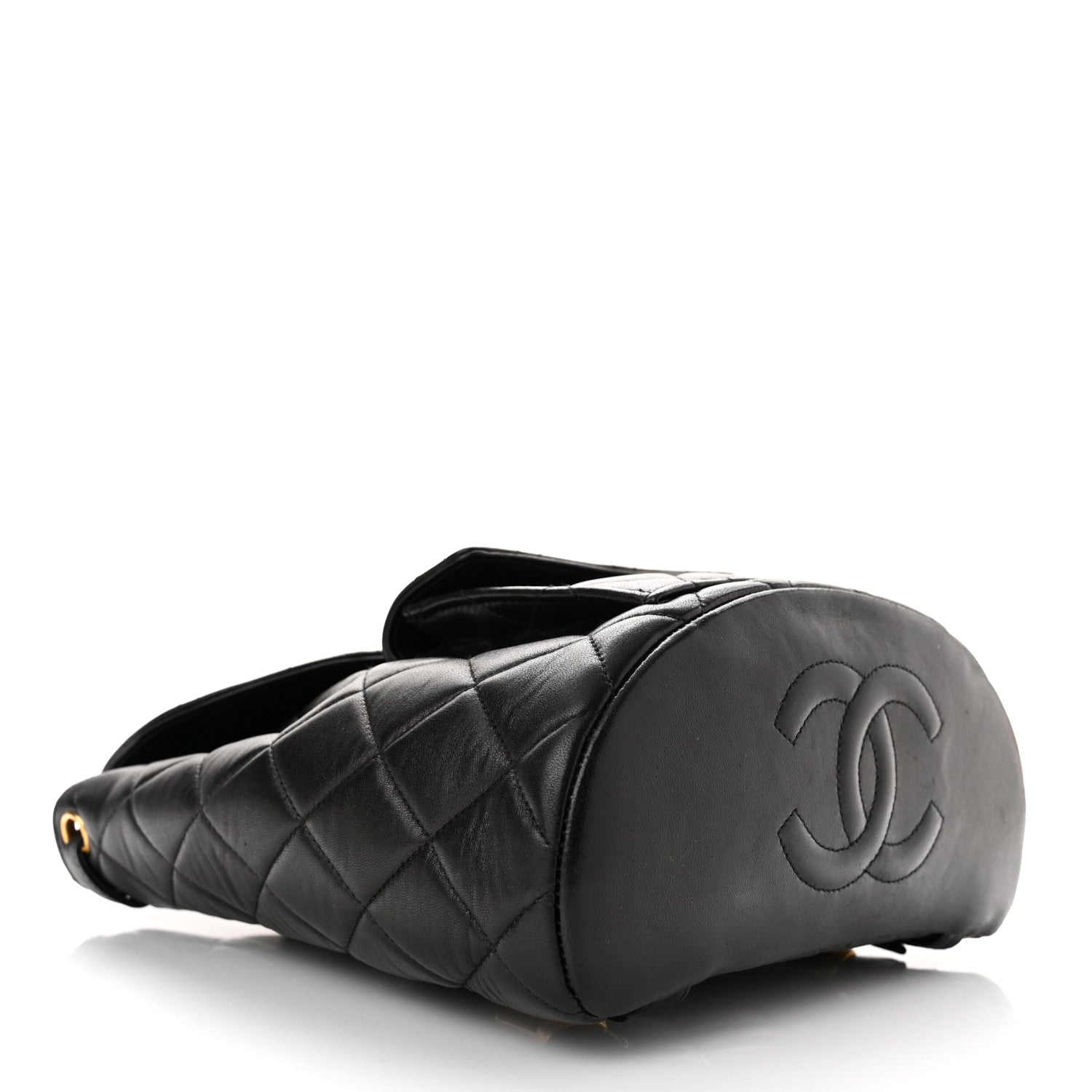 Chanel Lambskin Quilted Backpack Black 3 of 10
