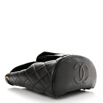 Chanel Lambskin Quilted Backpack Black 3 of 10