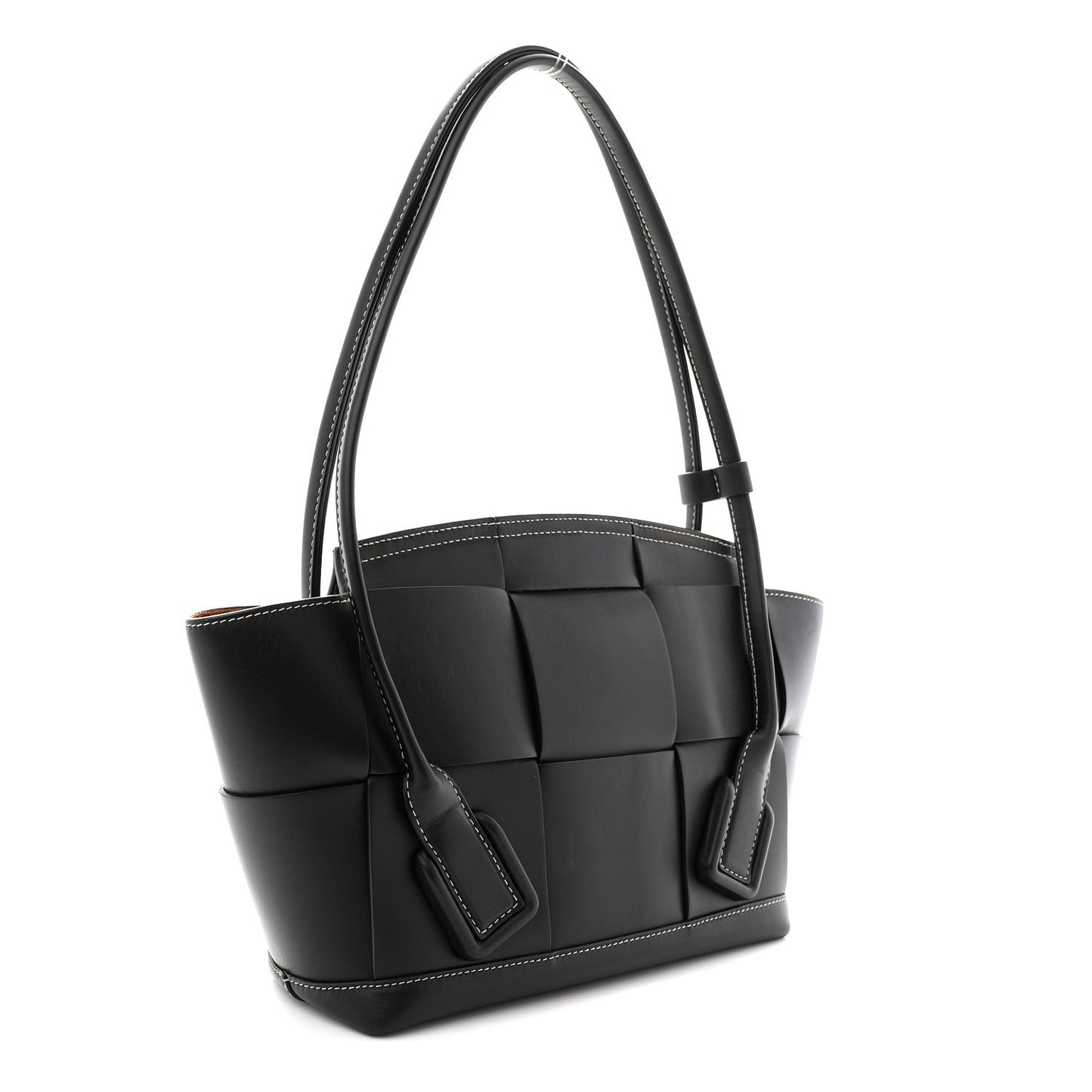 French Calfskin Maxi Intrecciato Arco 33 Black