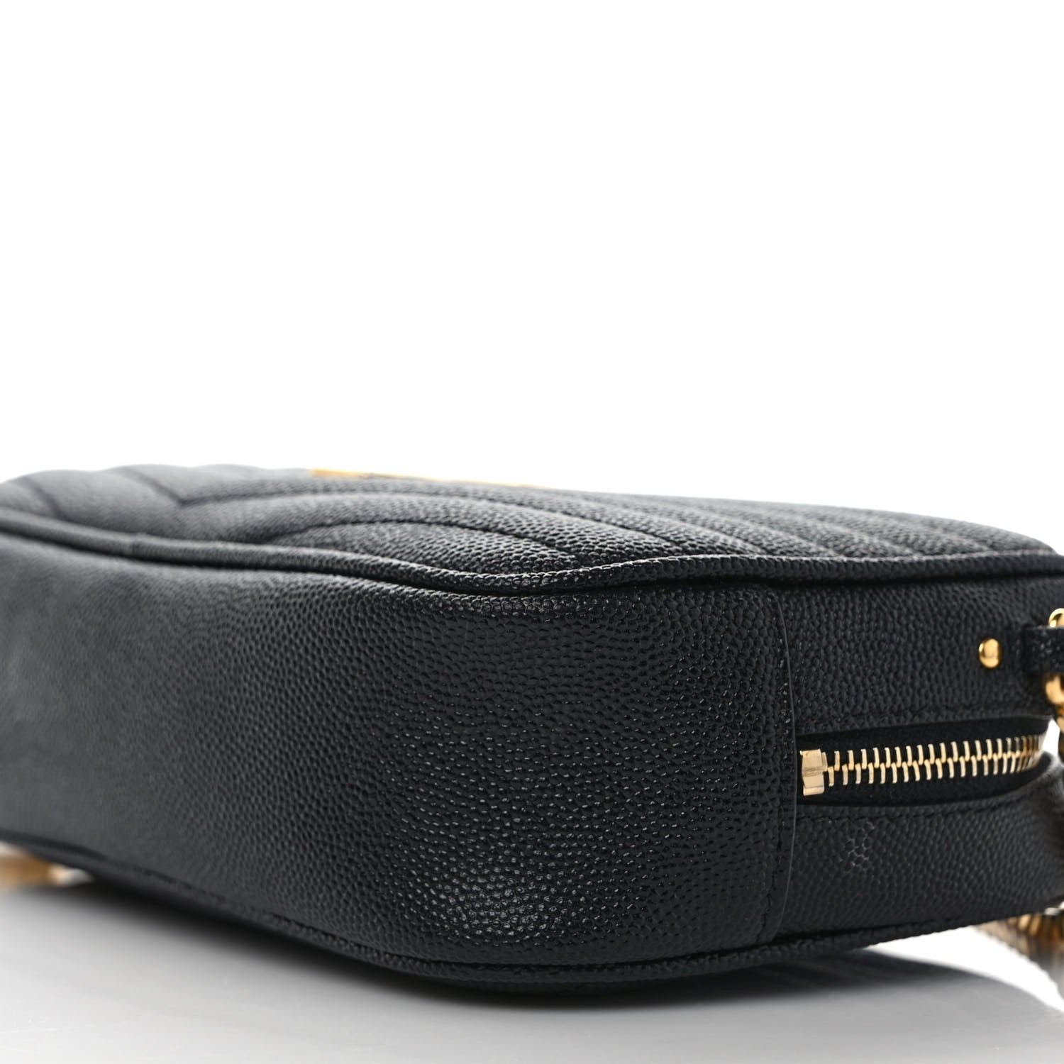 Saint Laurent Grain De Poudre Matelasse Monogram Mini Lou Camera Bag Black 6 of 10