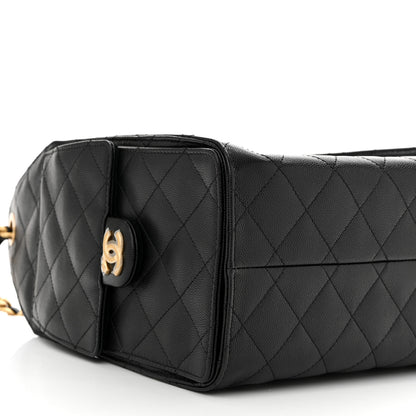 Chanel Caviar Quilted Small Chanel 25 Handbag Black 9 of 11