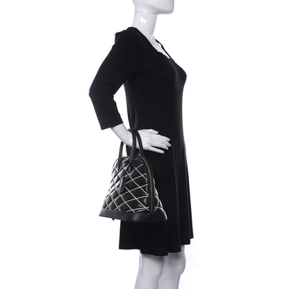 Louis Vuitton Lambskin Malletage Alma PM Black 2 of 11