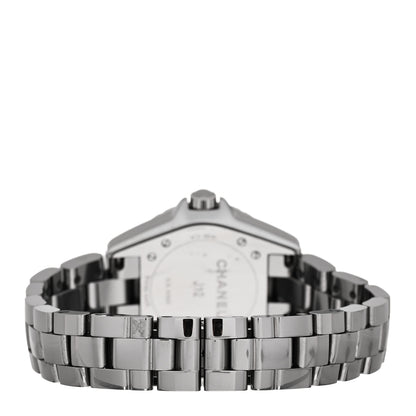 Chanel Titanium Ceramic Diamond Bezel 33mm J12 Quartz Watch 3 of 5