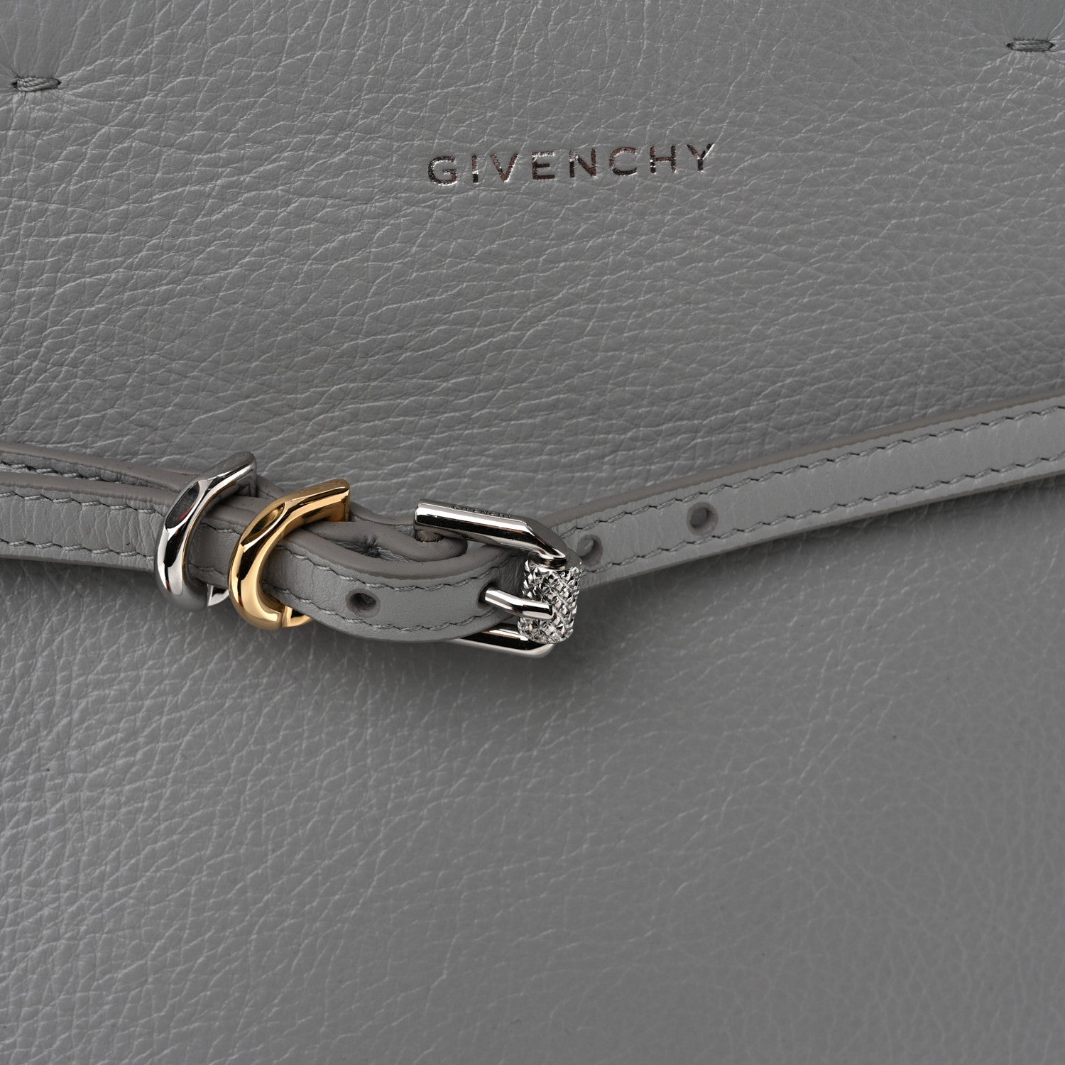 Givenchy Calfskin Voyou Small North South Tote  Light Grey 11 of 11