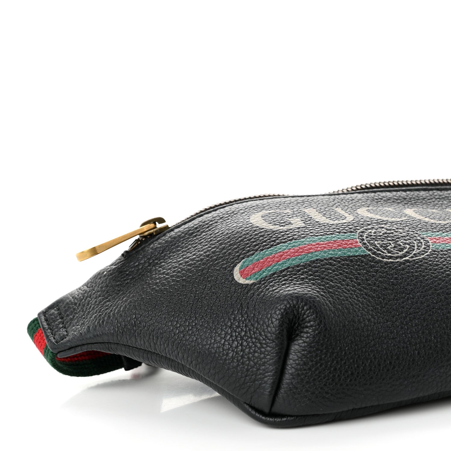 Gucci Grained Calfskin Small Logo Belt Bag Black 9 of 10