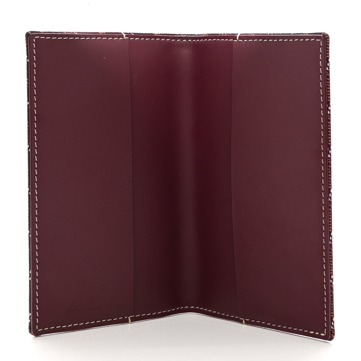 Goyard Goyardine Passport Holder Burgundy 5 of 6