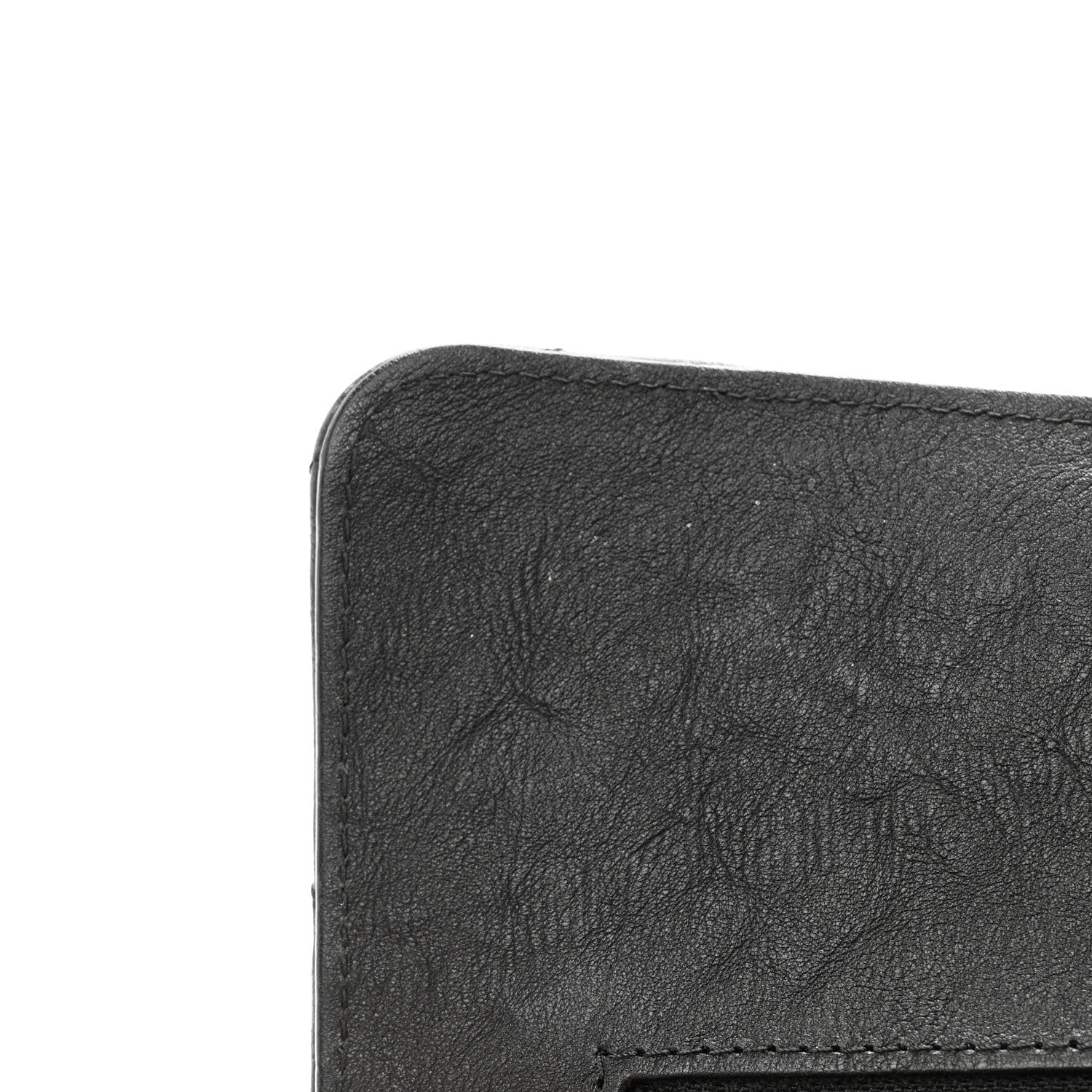 Chanel Crumpled Calfskin Quilted Medium Double Flap So Black 14 of 16